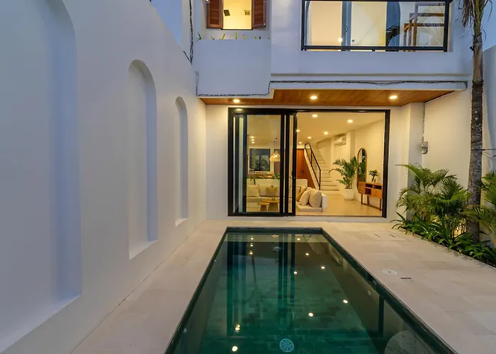 ヴィラ Nuve - Chic 2br Mediterranean Pool In Pererenan